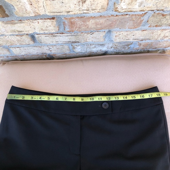 Ann Taylor LOFT Stretchy Lightweight Zipper Button Closure Black Trousers 14 - Picture 9 of 14